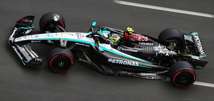 Hamilton, desesperado con su Mercedes en Bakú: «Es lo mismo que pasa todos los sábados»