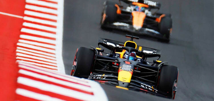 Verstappen sube al podio en Austin tras una sanción a Norris: «Para mí ha sido una carrera difícil»