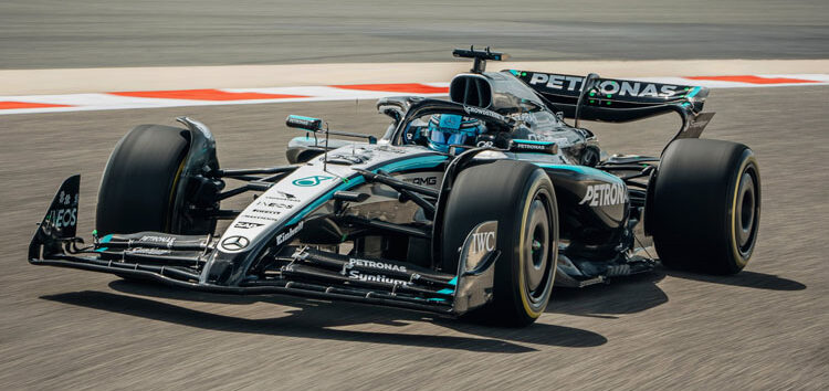 En imágenes, el debut del nuevo Mercedes W16 en pista