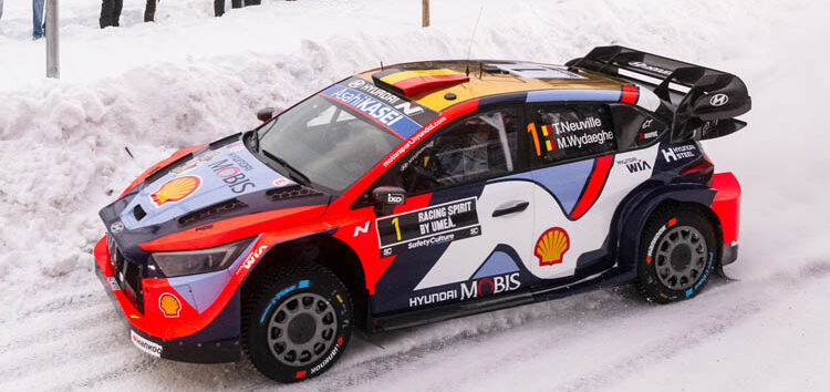 Rally de Suecia 2025: Neuville estrena el nuevo Hyundai liderando el shakedown