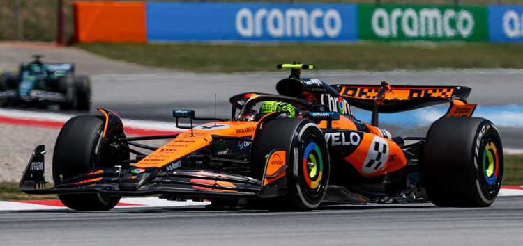 Norris comienza liderando en los Libres 1 de España; complicada sesión para los españoles