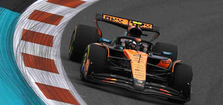 Norris clasifica 2º en Miami: «Esperaba que Verstappen siendo padre perdiera unas décimas»