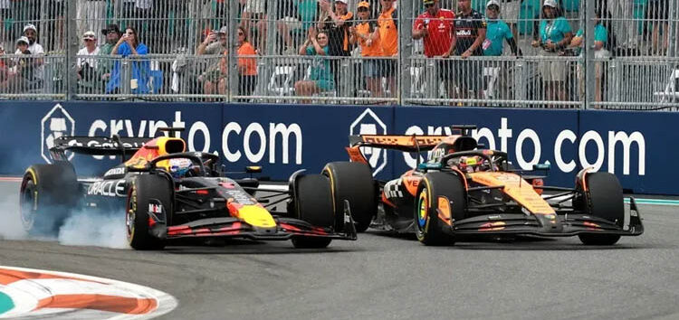 Verstappen, derrotado por los McLaren en Miami: «No teníamos oportunidad»