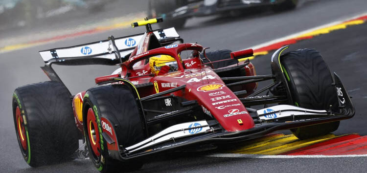 Hamilton completó en Bélgica una de sus mejores carreras con Ferrari