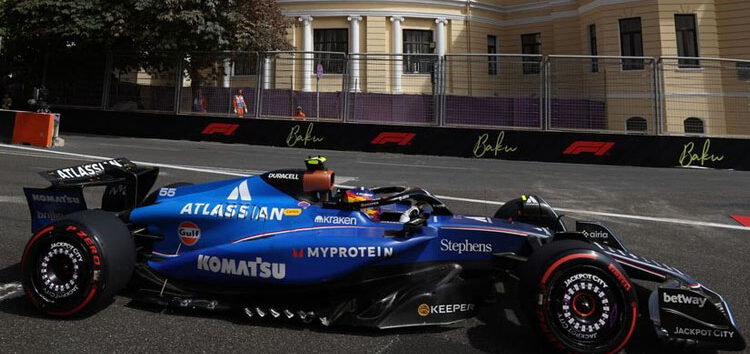 Un Sainz excepcional, 2º en Bakú: «Voy a hacer todo lo posible por dar a Williams ese podio»