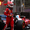 Leclerc termina contra el muro en la qualy de Bakú: "Tuve muchas dificultades"