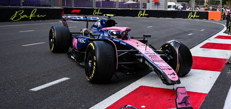 Briatore defiende a Colapinto tras su choque en la Q1 de Bakú: «Tenía que asumir algunos riesgos»