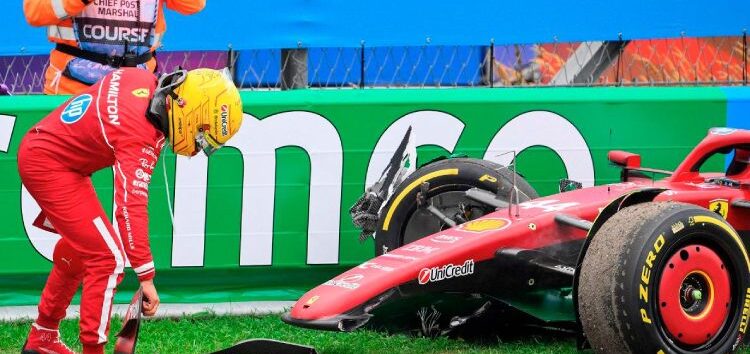 La prensa italiana ya va contra Hamilton: «Lewis Hamilton fue un desastre”