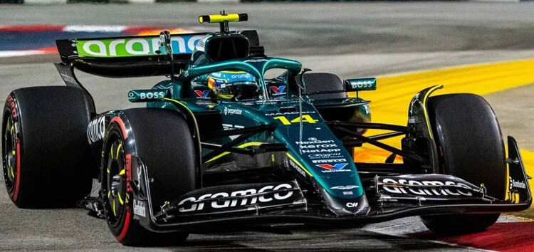 Alonso se sobrepone a todo y termina 8º en Singapur: «El coche iba muy bien hoy»