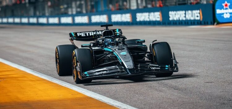 George Russell brilla en Marina Bay y se lleva la pole en Singapur; Alonso saldrá décimo