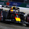 Max Verstappen se la juega a Lando Norris para ganar en Las Vegas