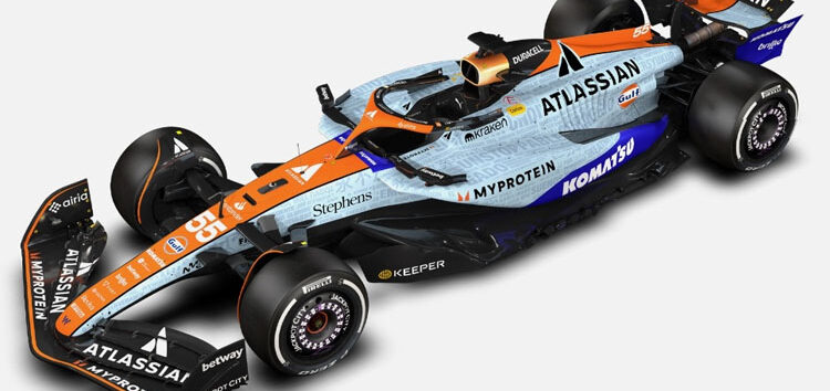 Williams presenta una decoración especial con los míticos colores de Gulf