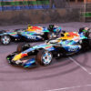 Racing Bulls presenta una decoración muy futbolera para Barcelona