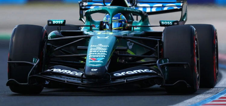 Alonso celebra su pase a la Q2 en Hungría: «Hay más potencial por sacar del coche»