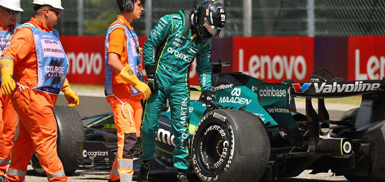 Adrian Newey habla sobre la inesperada rotura de suspensión de Lance Stroll
