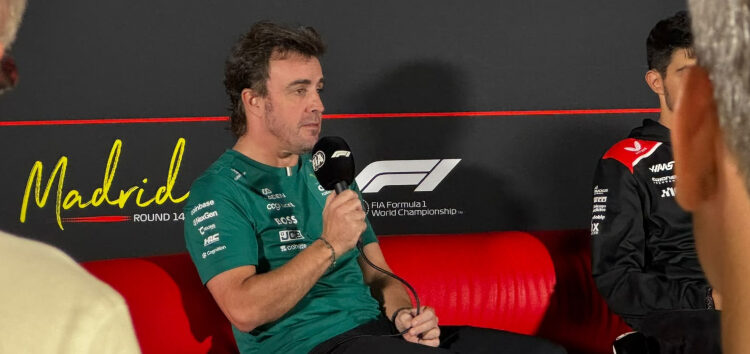 Alonso, sobre el trazado del Madring: «Esa pregunta mejor a los pilotos de Ferrari»