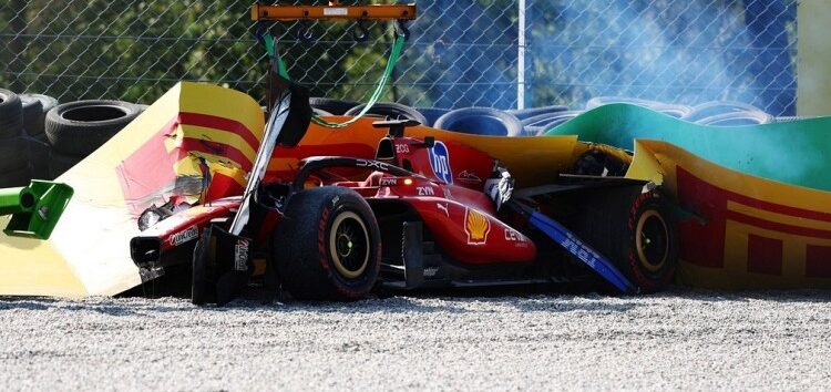 Charles Leclerc acaba el Gran Premio de Italia contra el muro: «Un susto tremendo»