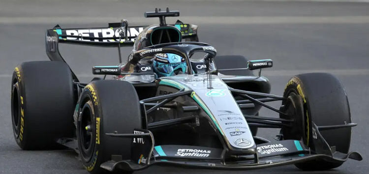 Russell se hace con la pole de Bakú y aprovecha el accidente de Antonelli en Q1