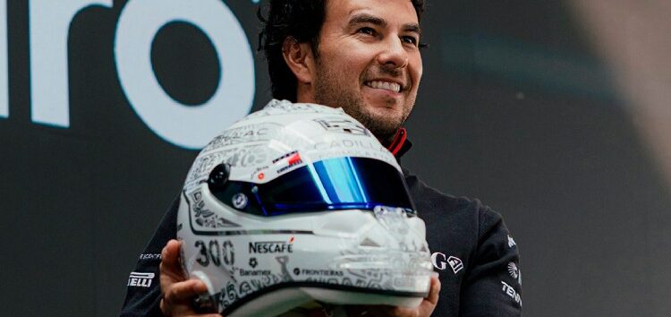 Pérez celebrará sus 300 GP’s en F1 con un casco conmemorativo: «Estoy feliz por todo»